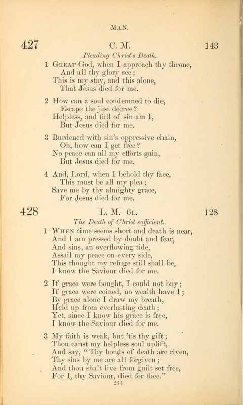The Baptist Hymn Book page 234