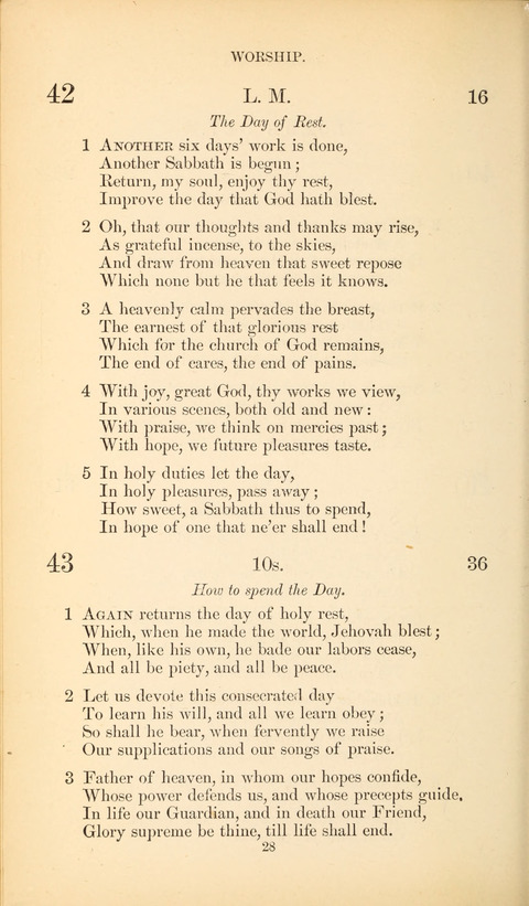 The Baptist Hymn Book page 28