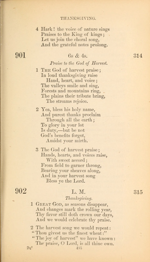 The Baptist Hymn Book page 485