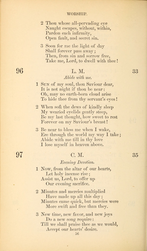 The Baptist Hymn Book page 56