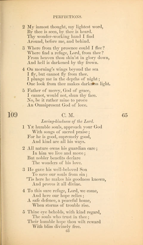 The Baptist Hymn Book page 63
