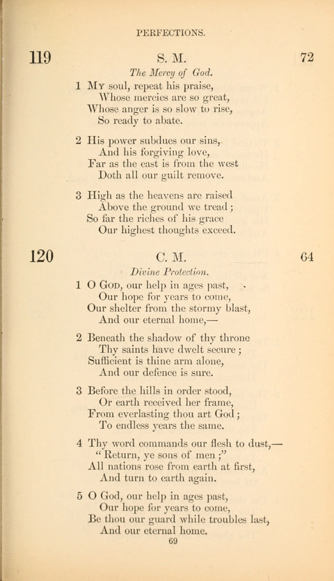 The Baptist Hymn Book page 69