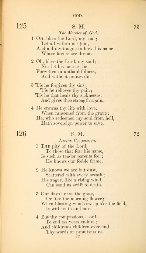 The Baptist Hymn Book page 72