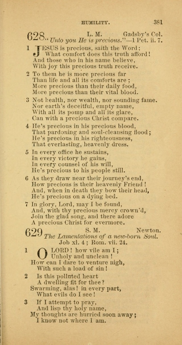 The Baptist Hymn Book: comprising a large and choice collection of psalms, hymns and spiritual songs, adapted to the faith and order of the Old School, or Primitive Baptists (2nd stereotype Ed.) page 383