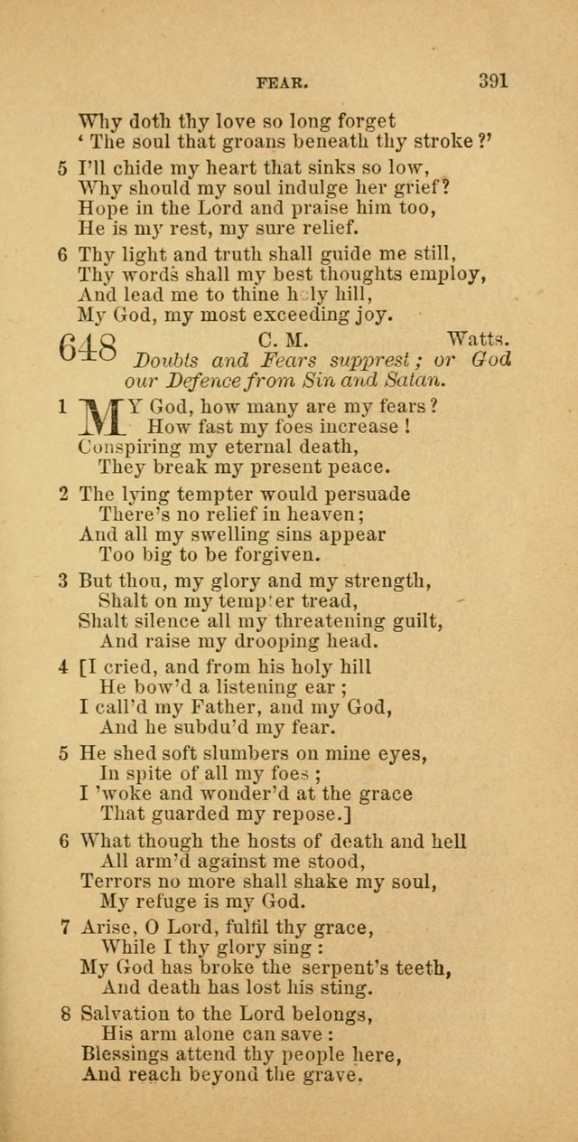 The Baptist Hymn Book: comprising a large and choice collection of psalms, hymns and spiritual songs, adapted to the faith and order of the Old School, or Primitive Baptists (2nd stereotype Ed.) page 393