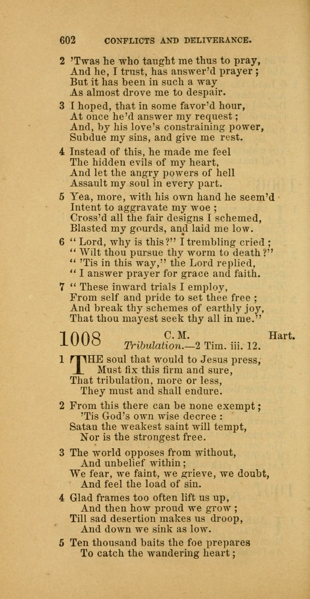 The Baptist Hymn Book: comprising a large and choice collection of psalms, hymns and spiritual songs, adapted to the faith and order of the Old School, or Primitive Baptists (2nd stereotype Ed.) page 604