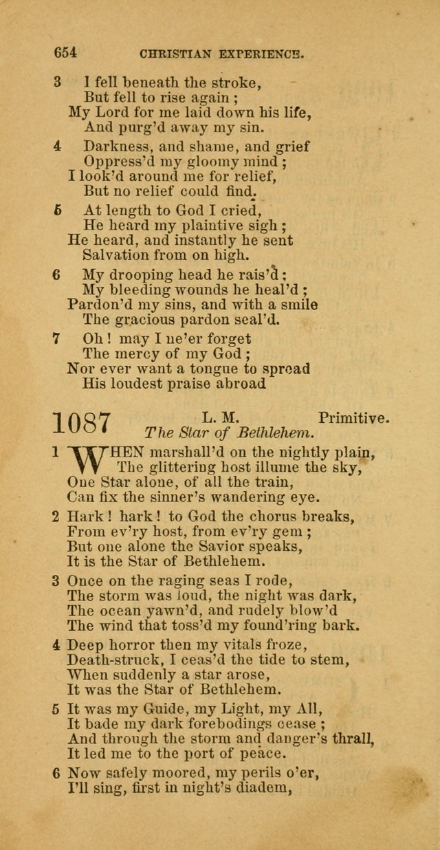 The Baptist Hymn Book: comprising a large and choice collection of psalms, hymns and spiritual songs, adapted to the faith and order of the Old School, or Primitive Baptists (2nd stereotype Ed.) page 656