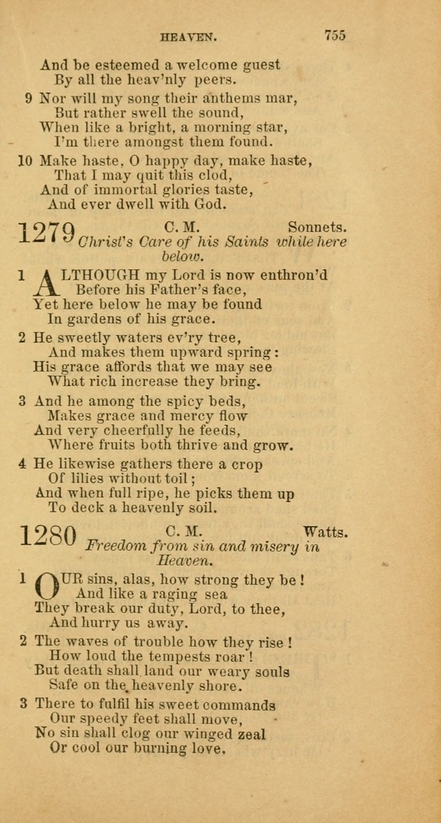 The Baptist Hymn Book: comprising a large and choice collection of psalms, hymns and spiritual songs, adapted to the faith and order of the Old School, or Primitive Baptists (2nd stereotype Ed.) page 759