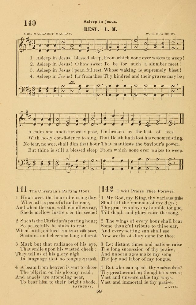 The Brethren Hymnody: with tunes for the sanctuary, Sunday-school, prayer meeting and home circle page 58