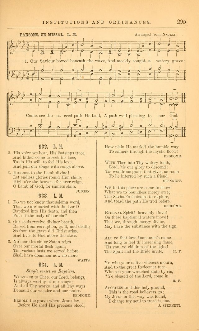 The Baptist Hymn and Tune Book: being "The Plymouth Collection" enlarged and adapted to the use of Baptist churches page 349