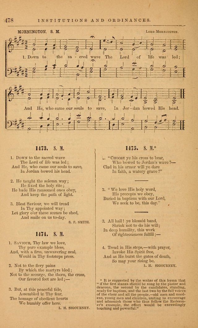 The Baptist Hymn and Tune Book: being "The Plymouth Collection" enlarged and adapted to the use of Baptist churches page 532
