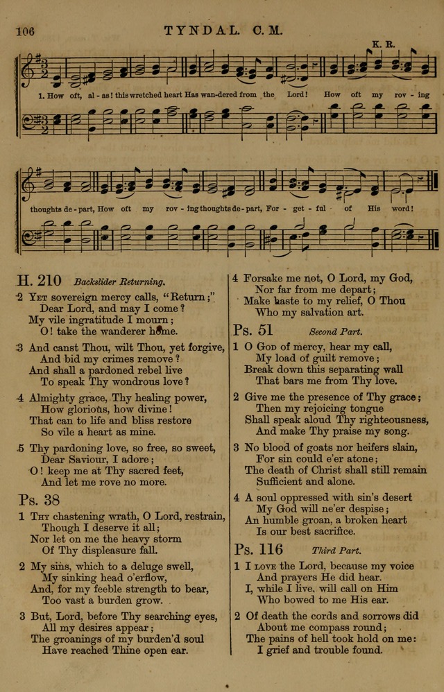 Book of Hymns and Tunes, comprising the psalms and hymns for the worship of God, approved by the general assembly of 1866, arranged with appropriate tunes... by authority of the assembly of 1873 page 102