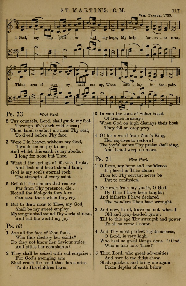 Book of Hymns and Tunes, comprising the psalms and hymns for the worship of God, approved by the general assembly of 1866, arranged with appropriate tunes... by authority of the assembly of 1873 page 113