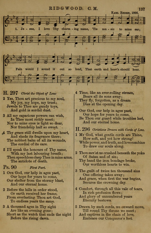 Book of Hymns and Tunes, comprising the psalms and hymns for the worship of God, approved by the general assembly of 1866, arranged with appropriate tunes... by authority of the assembly of 1873 page 123