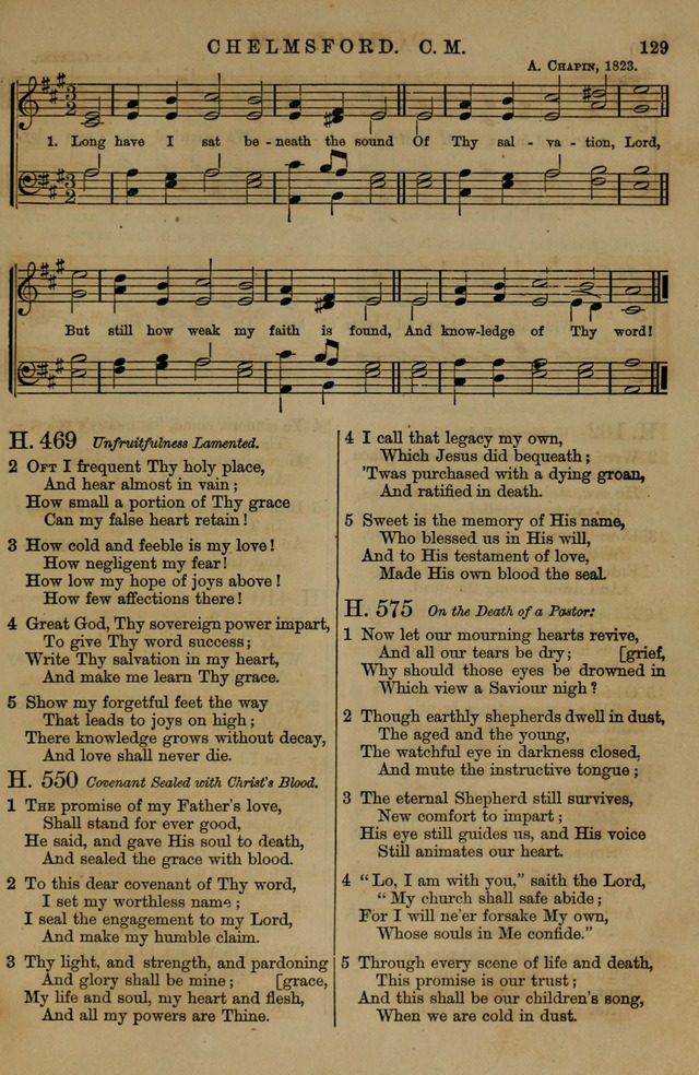 Book of Hymns and Tunes, comprising the psalms and hymns for the worship of God, approved by the general assembly of 1866, arranged with appropriate tunes... by authority of the assembly of 1873 page 125