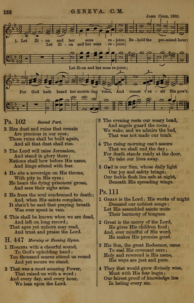 Book of Hymns and Tunes, comprising the psalms and hymns for the worship of God, approved by the general assembly of 1866, arranged with appropriate tunes... by authority of the assembly of 1873 page 148