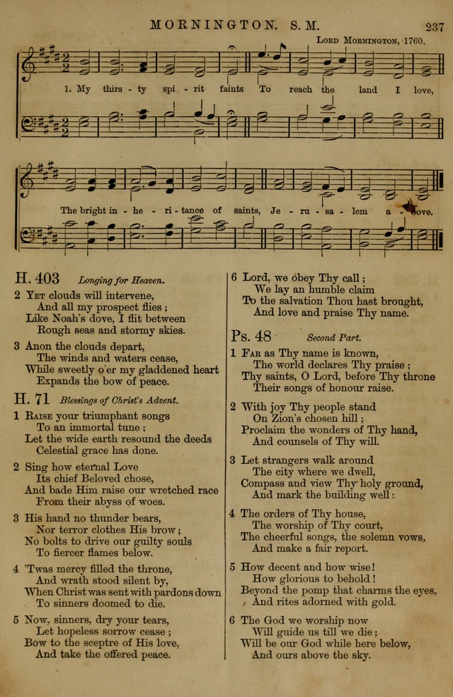 Book of Hymns and Tunes, comprising the psalms and hymns for the worship of God, approved by the general assembly of 1866, arranged with appropriate tunes... by authority of the assembly of 1873 page 235