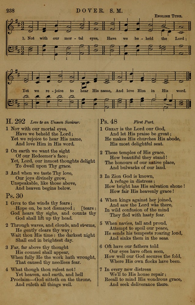 Book of Hymns and Tunes, comprising the psalms and hymns for the worship of God, approved by the general assembly of 1866, arranged with appropriate tunes... by authority of the assembly of 1873 page 236