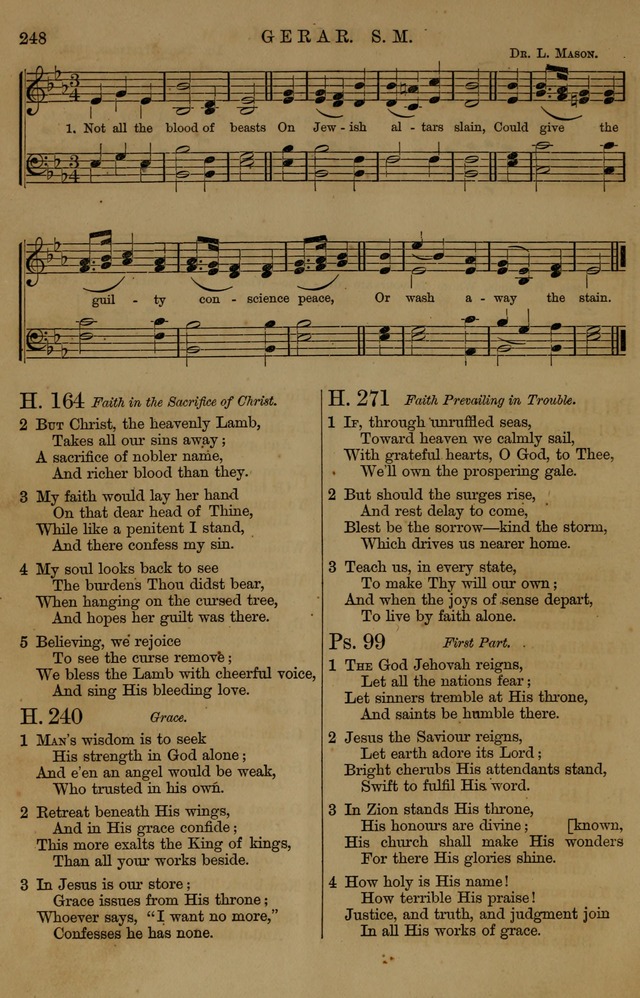 Book of Hymns and Tunes, comprising the psalms and hymns for the worship of God, approved by the general assembly of 1866, arranged with appropriate tunes... by authority of the assembly of 1873 page 246