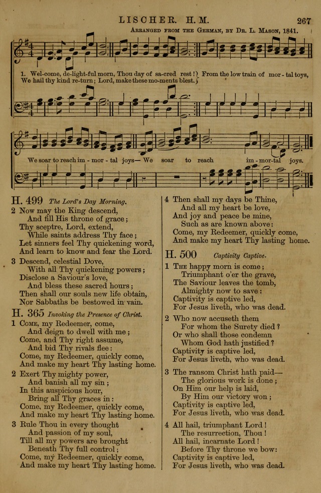Book of Hymns and Tunes, comprising the psalms and hymns for the worship of God, approved by the general assembly of 1866, arranged with appropriate tunes... by authority of the assembly of 1873 page 265