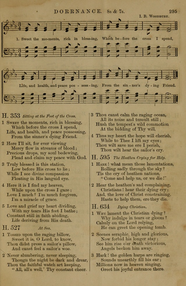 Book of Hymns and Tunes, comprising the psalms and hymns for the worship of God, approved by the general assembly of 1866, arranged with appropriate tunes... by authority of the assembly of 1873 page 293