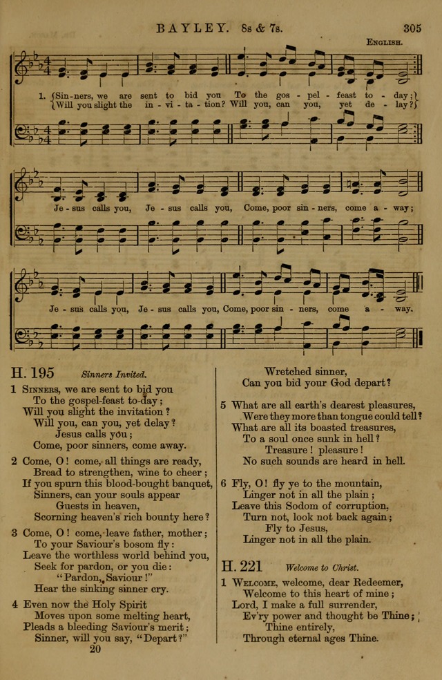 Book of Hymns and Tunes, comprising the psalms and hymns for the worship of God, approved by the general assembly of 1866, arranged with appropriate tunes... by authority of the assembly of 1873 page 303