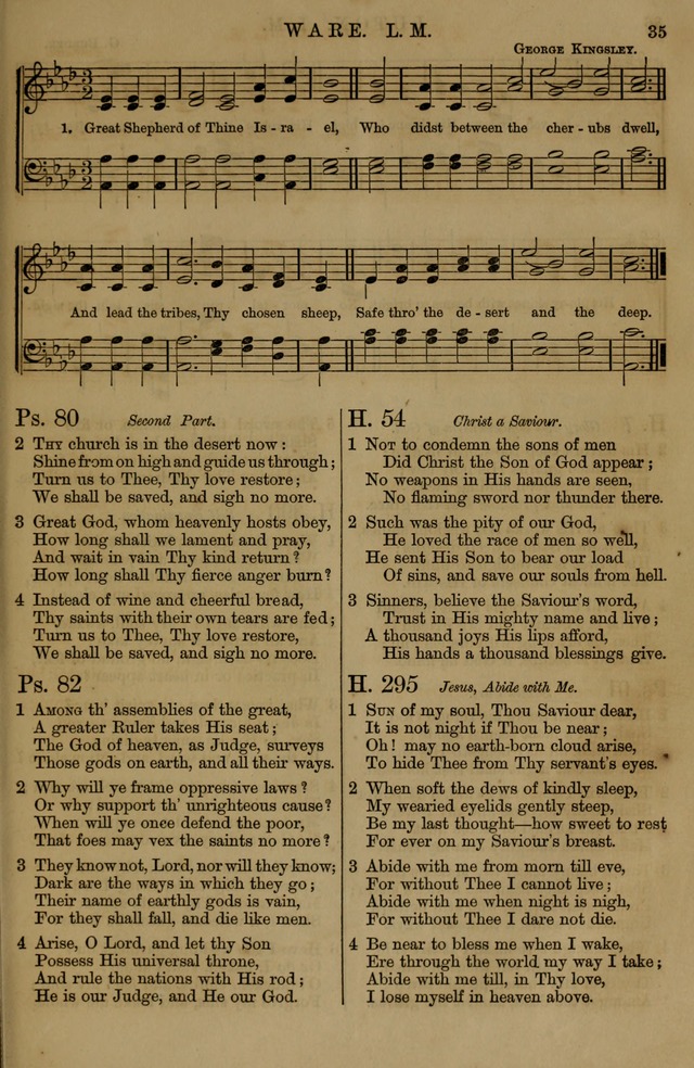 Book of Hymns and Tunes, comprising the psalms and hymns for the worship of God, approved by the general assembly of 1866, arranged with appropriate tunes... by authority of the assembly of 1873 page 31