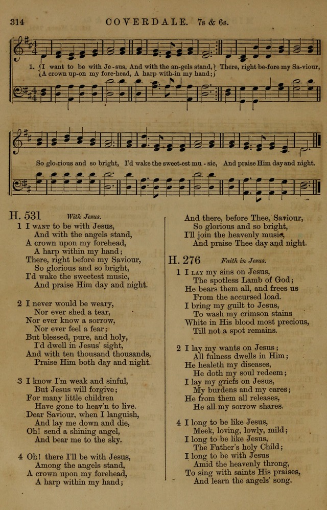Book of Hymns and Tunes, comprising the psalms and hymns for the worship of God, approved by the general assembly of 1866, arranged with appropriate tunes... by authority of the assembly of 1873 page 312
