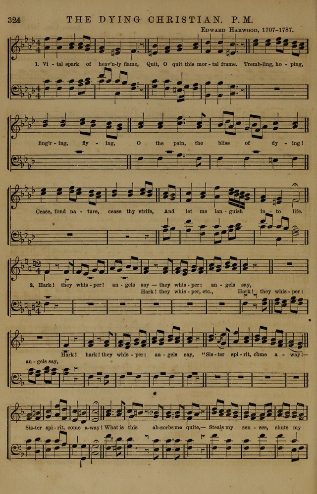 Book of Hymns and Tunes, comprising the psalms and hymns for the worship of God, approved by the general assembly of 1866, arranged with appropriate tunes... by authority of the assembly of 1873 page 322