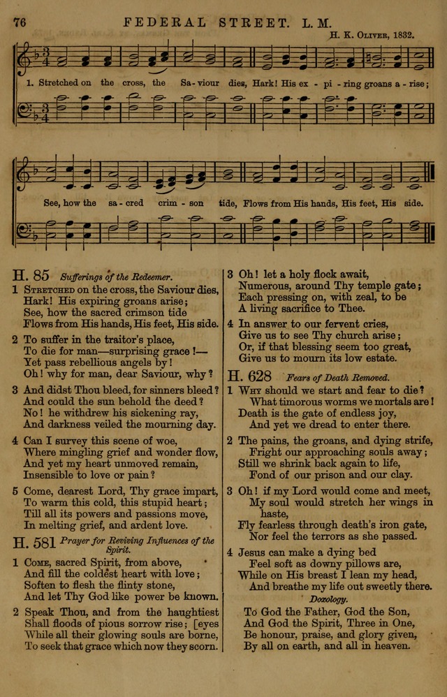 Book of Hymns and Tunes, comprising the psalms and hymns for the worship of God, approved by the general assembly of 1866, arranged with appropriate tunes... by authority of the assembly of 1873 page 72