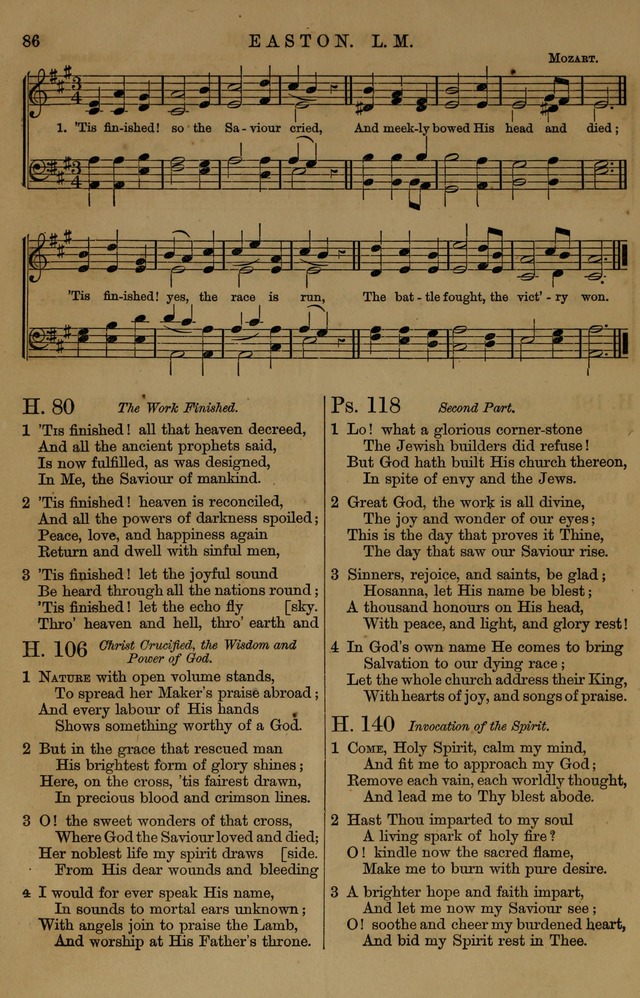 Book of Hymns and Tunes, comprising the psalms and hymns for the worship of God, approved by the general assembly of 1866, arranged with appropriate tunes... by authority of the assembly of 1873 page 82