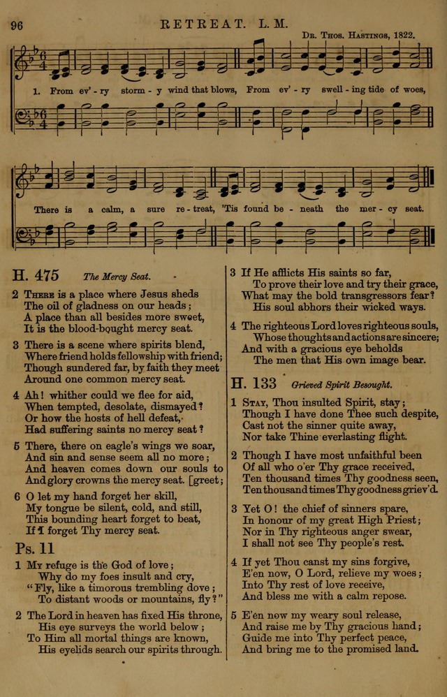 Book of Hymns and Tunes, comprising the psalms and hymns for the worship of God, approved by the general assembly of 1866, arranged with appropriate tunes... by authority of the assembly of 1873 page 92