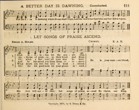 The Beacon Light: a collection of Hymns and Tunes for Sunday School page 111