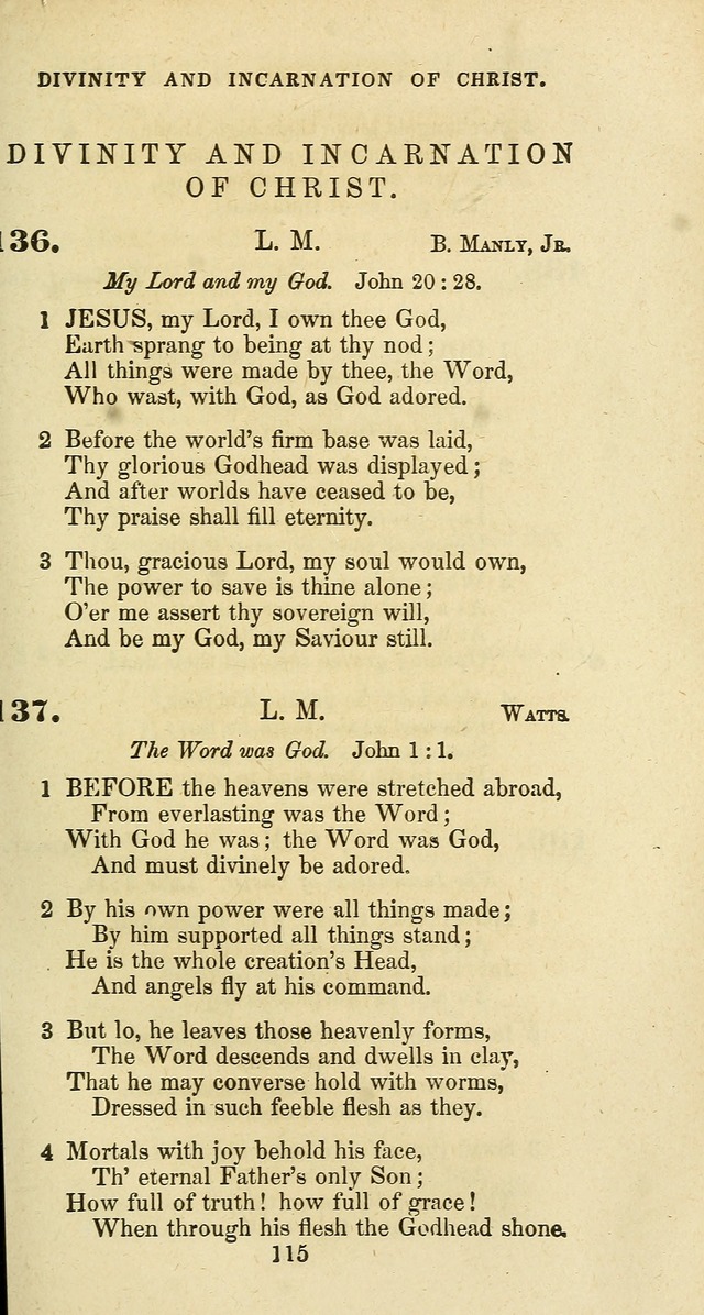 The Baptist Psalmody: a selection of hymns for the worship of God page 115