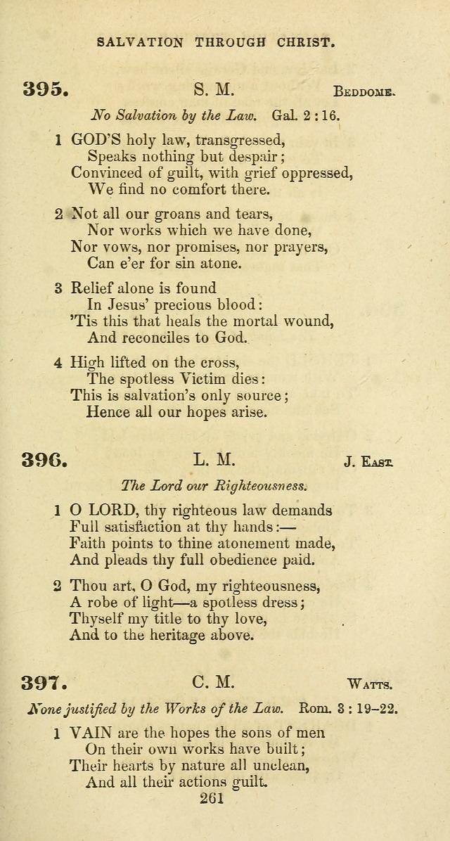 The Baptist Psalmody: a selection of hymns for the worship of God page 261