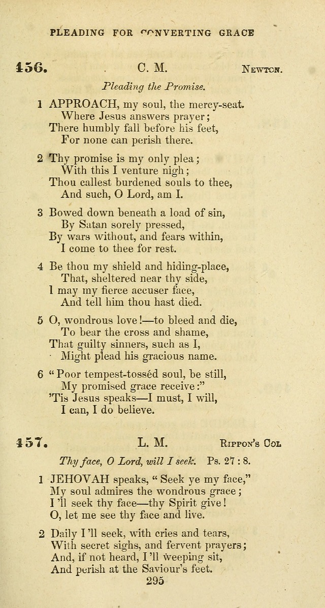 The Baptist Psalmody: a selection of hymns for the worship of God page 295