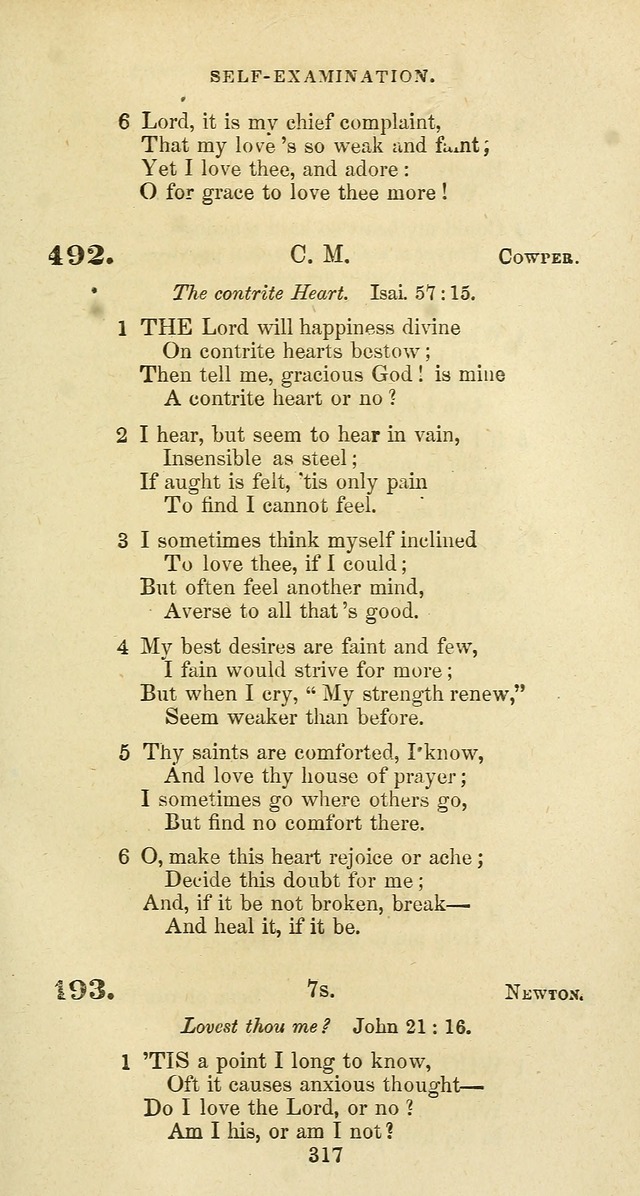 The Baptist Psalmody: a selection of hymns for the worship of God page 317