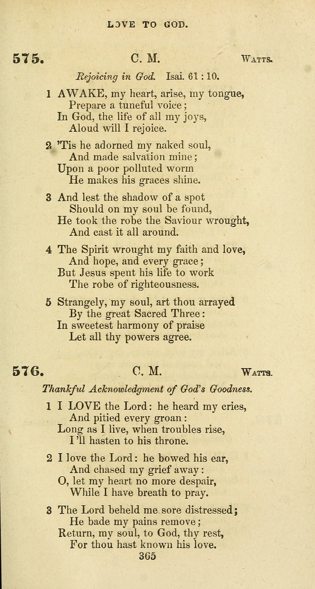 The Baptist Psalmody: a selection of hymns for the worship of God page 365