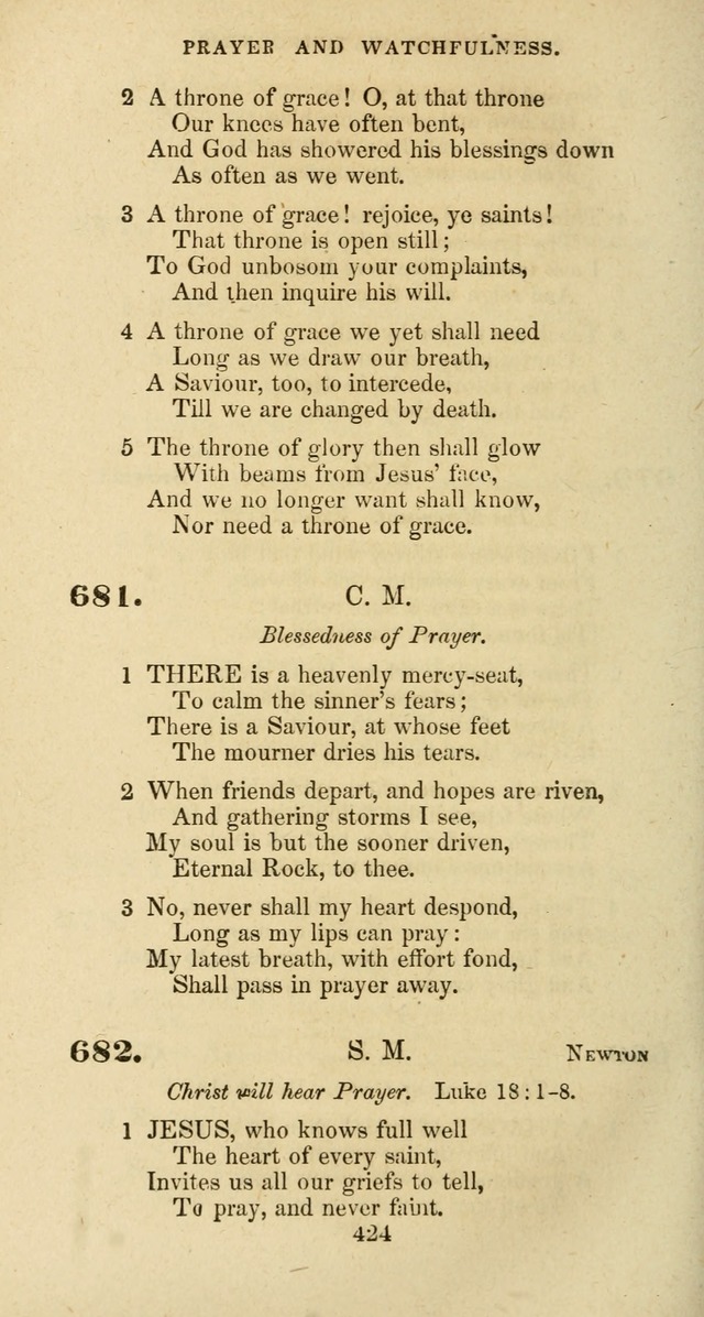 The Baptist Psalmody: a selection of hymns for the worship of God page 424