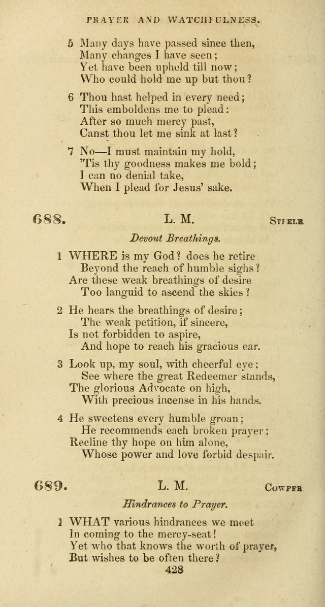The Baptist Psalmody: a selection of hymns for the worship of God page 428