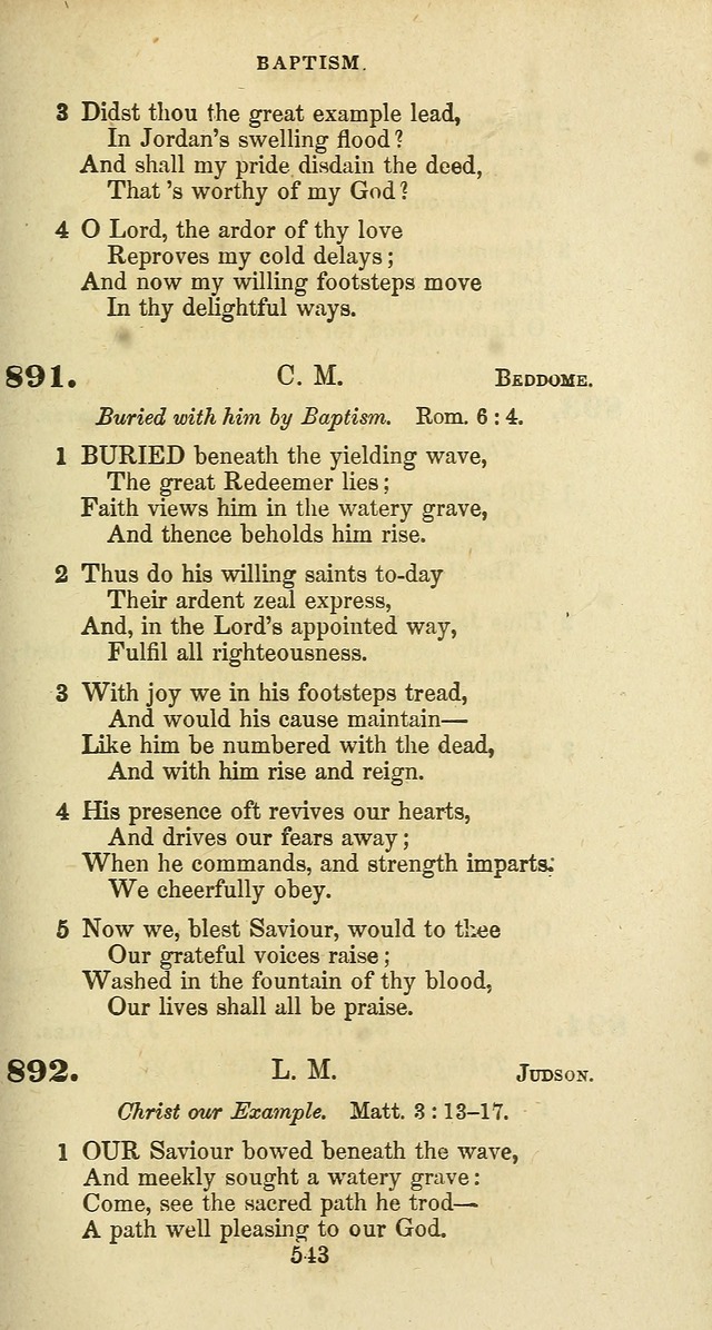 The Baptist Psalmody: a selection of hymns for the worship of God page 543