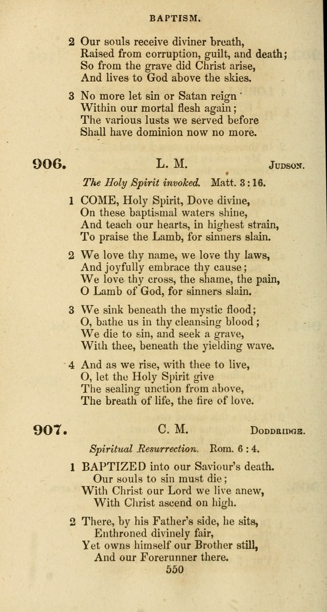 The Baptist Psalmody: a selection of hymns for the worship of God page 550