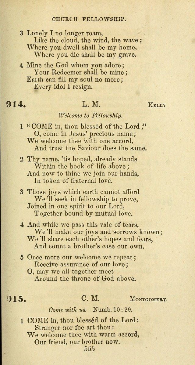 The Baptist Psalmody: a selection of hymns for the worship of God page 555