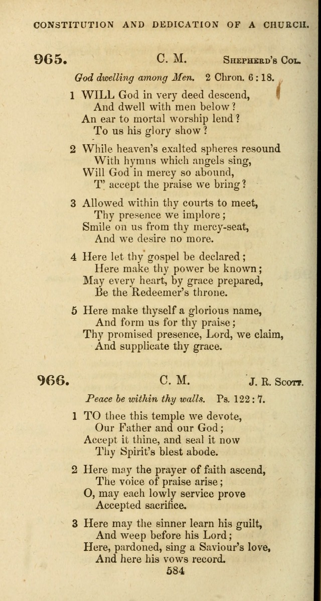 The Baptist Psalmody: a selection of hymns for the worship of God page 584