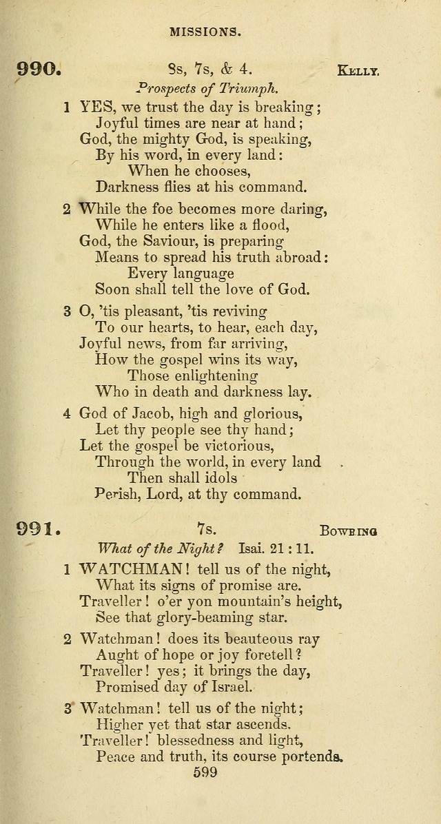 The Baptist Psalmody: a selection of hymns for the worship of God page 599