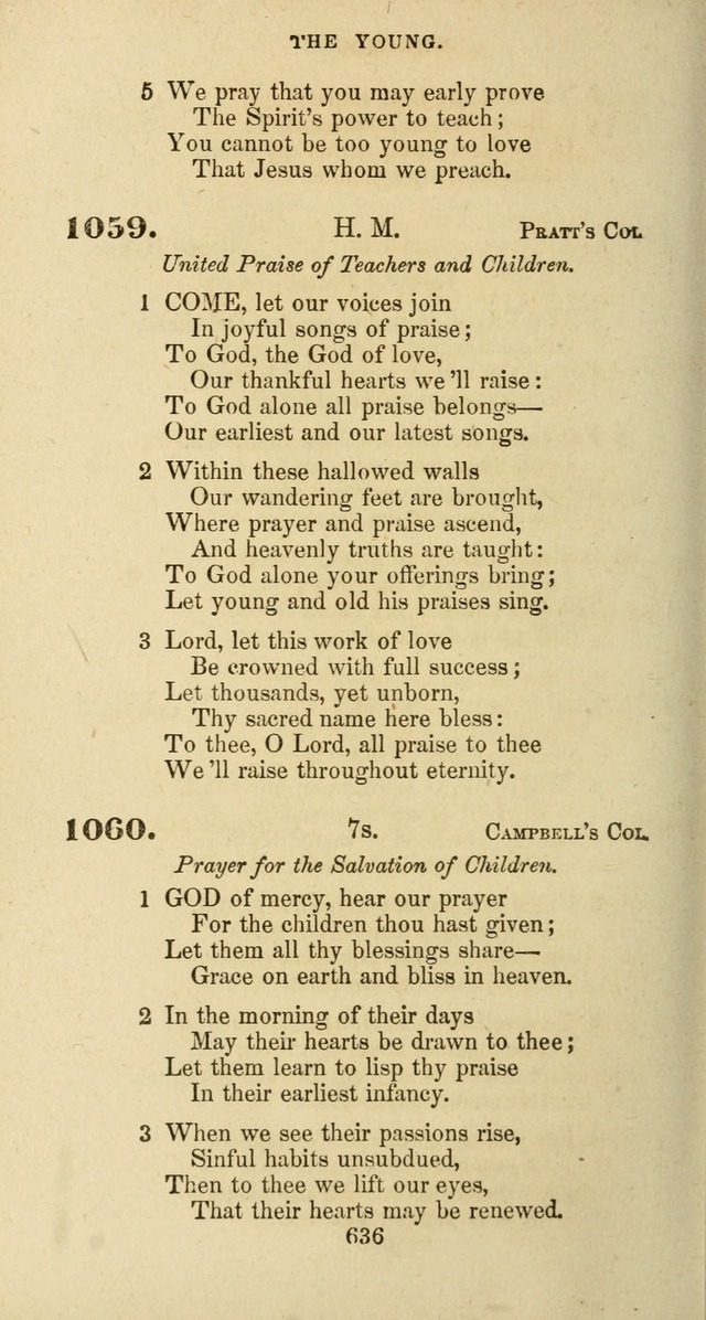 The Baptist Psalmody: a selection of hymns for the worship of God page 636