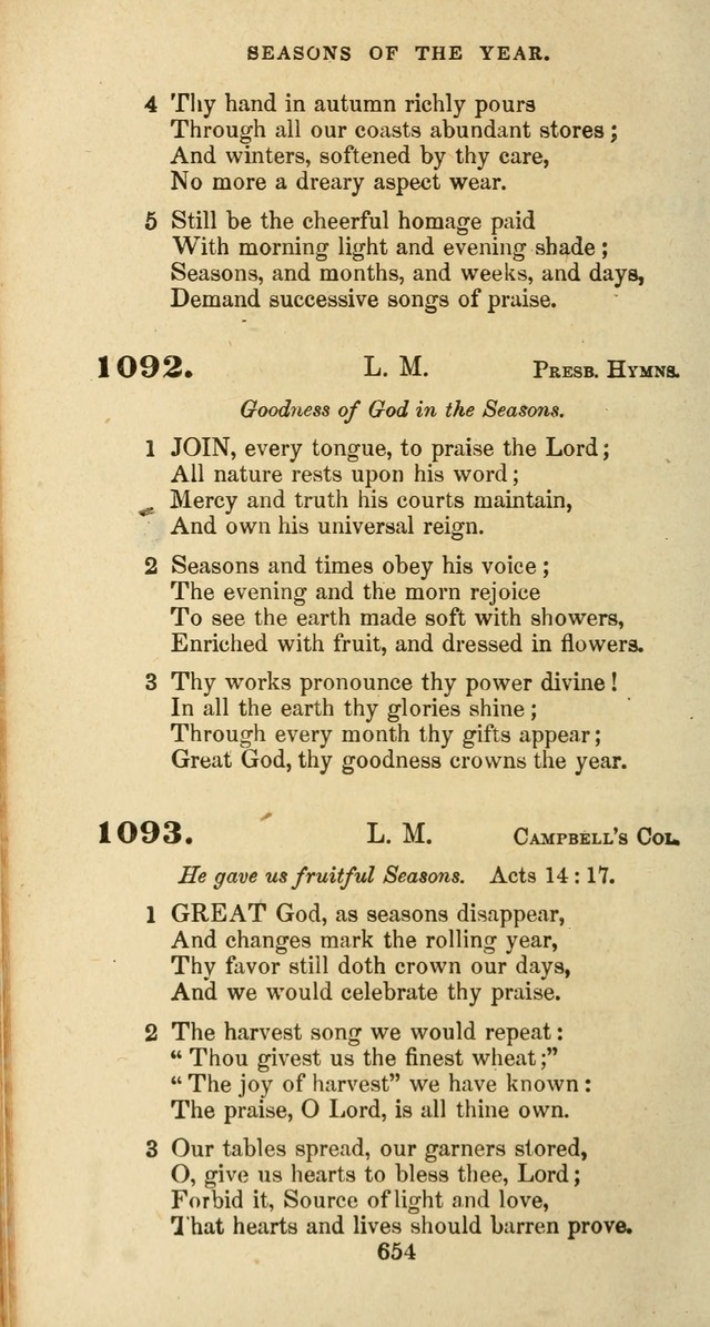 The Baptist Psalmody: a selection of hymns for the worship of God page 654
