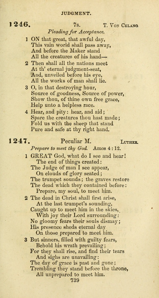 The Baptist Psalmody: a selection of hymns for the worship of God page 739