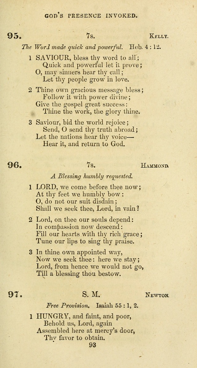 The Baptist Psalmody: a selection of hymns for the worship of God page 93