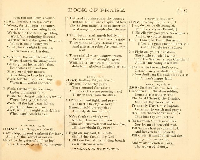 Book of Praise for the Sunday School: with hymns and tunes appropriate for the prayer meeting and the home circle page 116